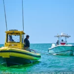 sea tow boat towing member boat